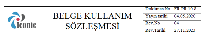 Belge Kullanım Sözleşmesi